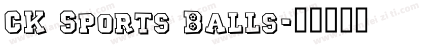CK Sports Balls字体转换